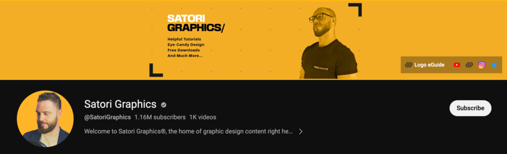 Satori Graphics - a youtube channel for designers