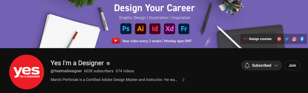 yes iam designer youtube channel