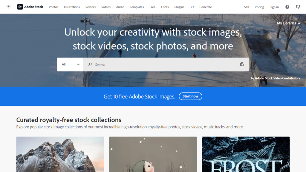 adobe Stock image Website for Stock images