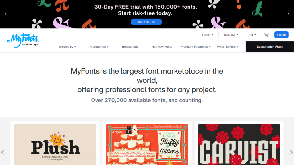MyFonts is widely regarded as one of the top font managers
